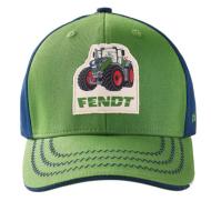 Casquette Fendt enfant bleue et verte