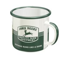 Tasse émaillée John Deere "Quality Farm Equipment"