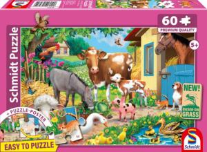 Puzzle animaux de la ferme - 60 pièces