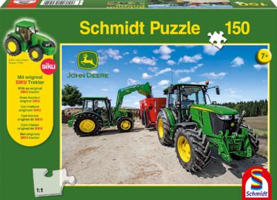 Puzzle John Deere série 5M + Tracteur Siku