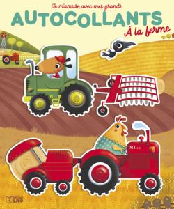 Livre de grands autocollants "à la ferme"