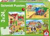 Puzzle "à la campagne" - 3 x 24 pièces