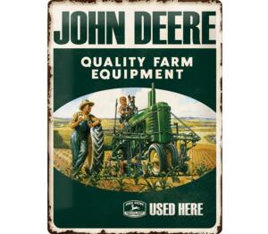 Plaque John Deere "Quality Farm Equipment"