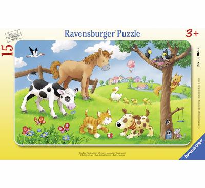 Puzzle Affectueux animaux - 15 pièces