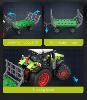 Jeu de briques CADA : Tracteur Claas Arion 660 avec remorque 1/24 à construire