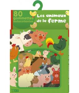 Lot de 80 gommettes les animaux de la ferme