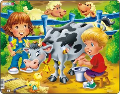 Puzzle "Les enfants à la ferme"