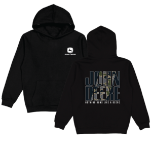 Sweat John Deere noir et camouflage
