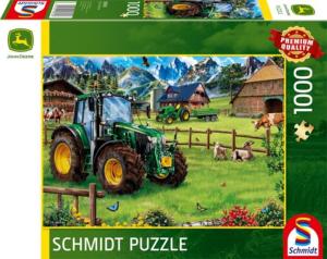 Puzzle John Deere alpage - 1000 pièces