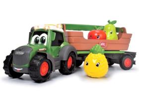 Jouet tracteur Fendti avec sa remorque de fruit