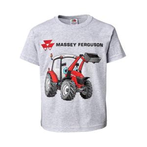 Tee shirt Massey Ferguson gris pour enfant 