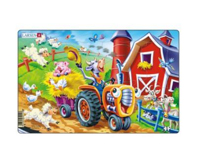 Puzzle "la vache et le tracteur"