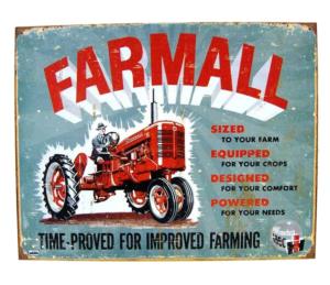 Plaque métallique Farmall vintage