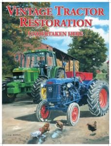 Plaque vintage tractor restoration