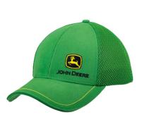 Casquette verte John Deere maille logo