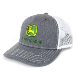 Casquette John Deere grise et blanche