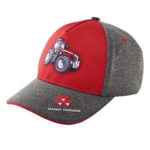 Casquette enfant Massey Ferguson grise et rouge