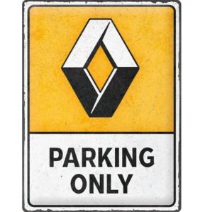 Plaque Renault Parking Only