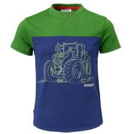 Tee shirt Fendt enfant vert et bleu