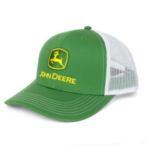 Casquette John Deere verte et blanche filet