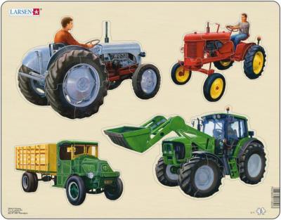 Puzzle "les tracteurs anciens à nos jours"