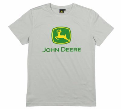 Tee shirt basique gris clair John Deere