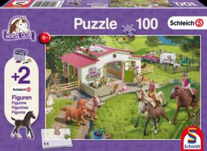 Puzzle schleich "Promenade à cheval" - 100 pièces