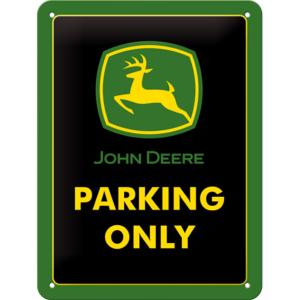 Plaque métallique John Deere petite Parking Only