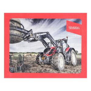 Puzzle tracteur Valtra avec fourche - 42 pièces