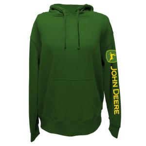 Sweat à capuche John Deere vert 