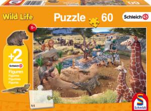 Puzzle Schleich Au Point D'Eau - 60 pièces