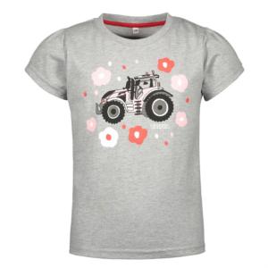 Tee shirt enfant tracteur rose