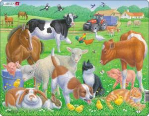 Puzzle animaux de la ferme - 15 pièces