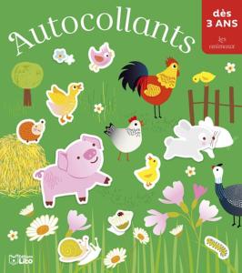 Livre d'autocollants les animaux 
