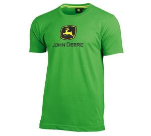 Tee shirt John deere vert logo 