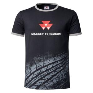 Tee shirt  Massey Ferguson noir pneus