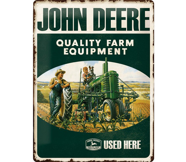 Plaque John Deere "Quality Farm Equipment"