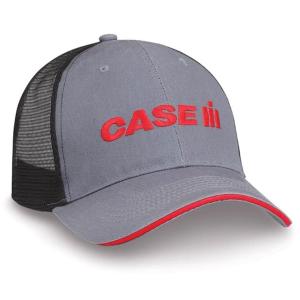 Casquette Case IH grise et rouge