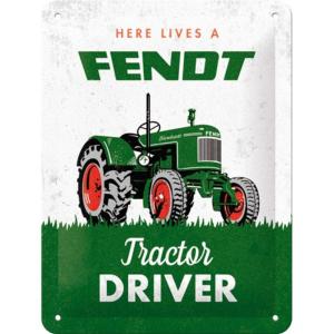 Plaque métallique Fendt Tractor Driver