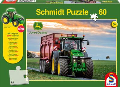 Puzzle John Deere 8370R + Tracteur Siku