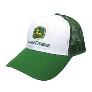 Casquette John Deere verte et blanche