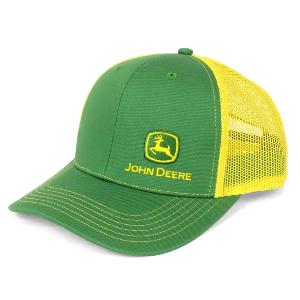Casquette John Deere verte et jaune